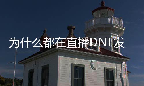 为什么都在直播DNF发布网（为什么主播dnf画面好一些）