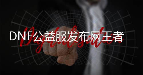 DNF公益服发布网王者辅助工具推荐,提升游戏实力的必备神器